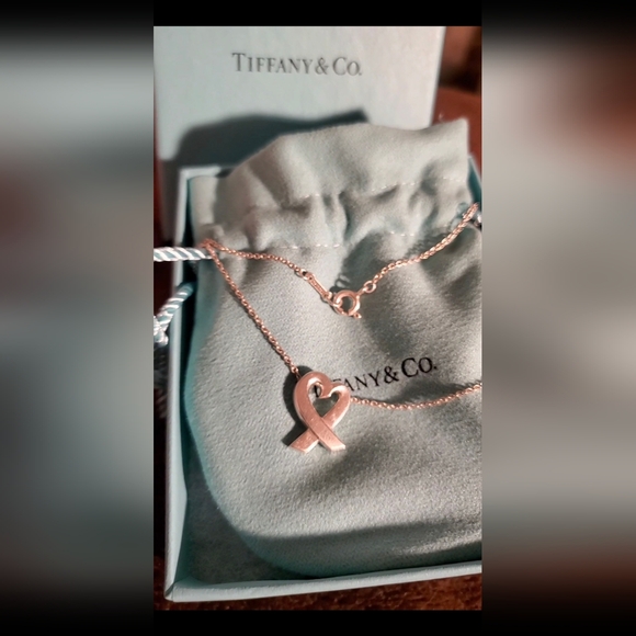 Tiffany Paloma Picasso Loving Heart Pendant Necklace Sterling Silver Luxury - Picture 12 of 17